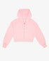 FRENCH TERRY RAW-EDGE ZIP HOODIE